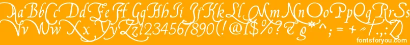 FranciscolucasBriosa Font – White Fonts on Orange Background