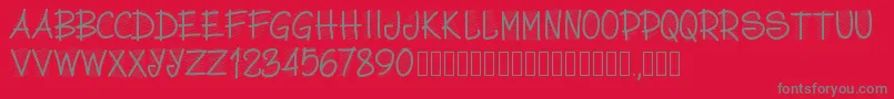 fuente Pwscritch – Fuentes Grises Sobre Fondo Rojo