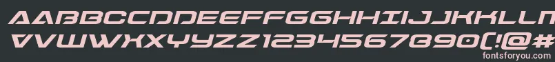 Dameronexpandital Font – Pink Fonts on Black Background