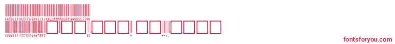 フォントC39hrp60dhtt – 赤い文字