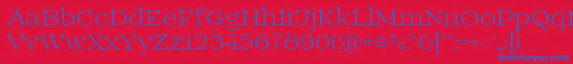 Шрифт Prida01light – синие шрифты на красном фоне