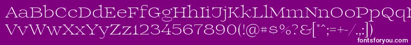 Prida01light Font – White Fonts on Purple Background