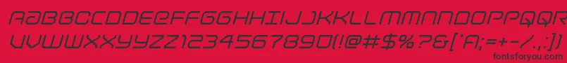 Lightbrigadeital Font – Black Fonts on Red Background