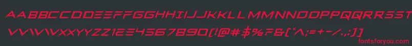 Ferretfaceital Font – Red Fonts on Black Background