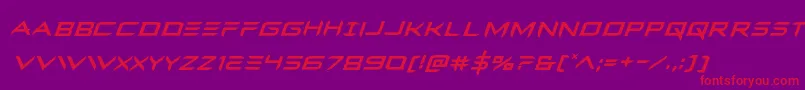 More about Ferretfaceital Font Ferretfaceital Font – Red Fonts on Purple Background
