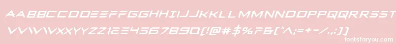 Ferretfaceital Font – White Fonts on Pink Background