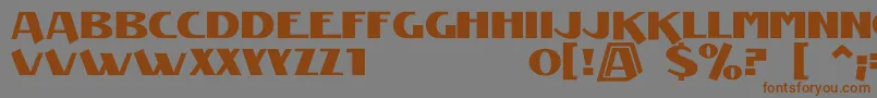 Manifest2 Font – Brown Fonts on Gray Background