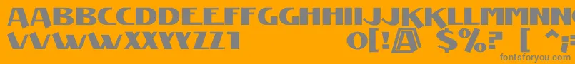 Manifest2 Font – Gray Fonts on Orange Background