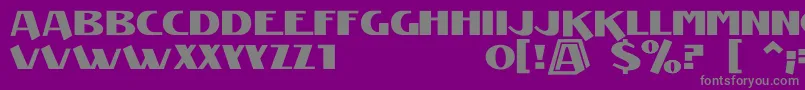 Manifest2 Font – Gray Fonts on Purple Background