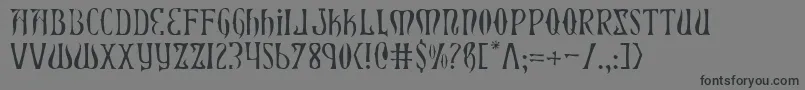 Xiphosl Font – Black Fonts on Gray Background