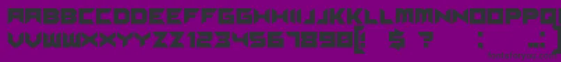 Suggested Font – Black Fonts on Purple Background