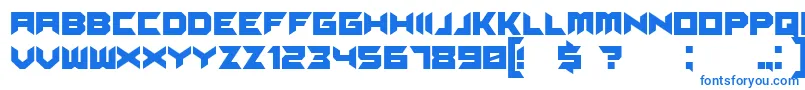 フォントSuggested – 白い背景に青い文字