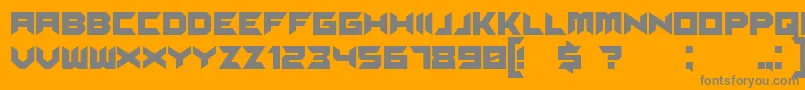 Suggested Font – Gray Fonts on Orange Background