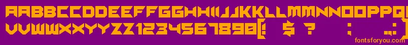Шрифт Suggested – оранжевые шрифты на фиолетовом фоне