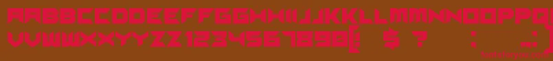 Suggested Font – Red Fonts on Brown Background