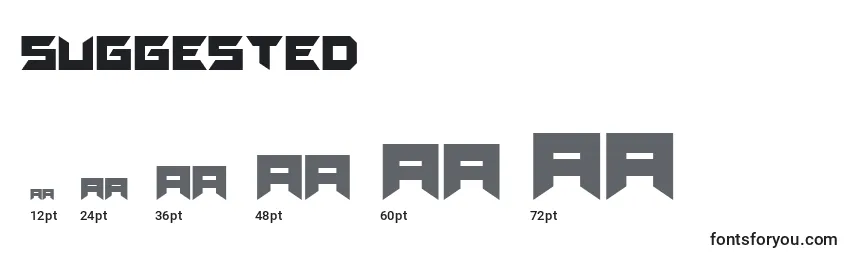 Suggested Font Sizes