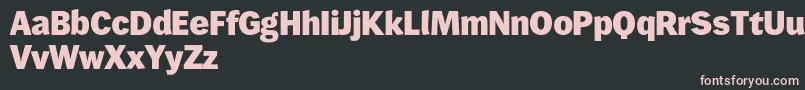 Wendelinreduced85fett Font – Pink Fonts on Black Background
