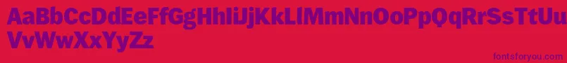 Wendelinreduced85fett Font – Purple Fonts on Red Background