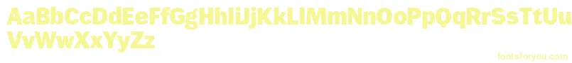Wendelinreduced85fett Font – Yellow Fonts on White Background