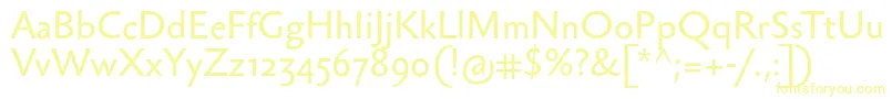 Sebastiantext Font – Yellow Fonts on White Background