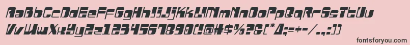 Drosselmeyersemital Font – Black Fonts on Pink Background