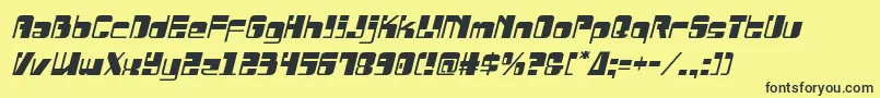 Drosselmeyersemital Font – Black Fonts on Yellow Background