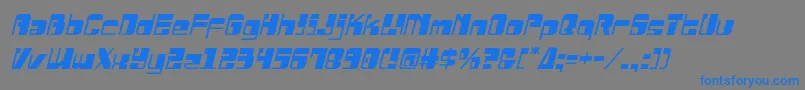 Drosselmeyersemital Font – Blue Fonts on Gray Background