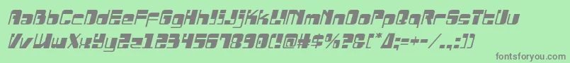 Drosselmeyersemital Font – Gray Fonts on Green Background