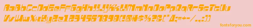 Drosselmeyersemital Font – Orange Fonts on Pink Background