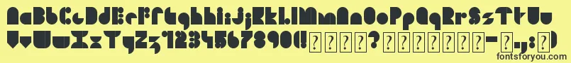 SoulFestival Font – Black Fonts on Yellow Background
