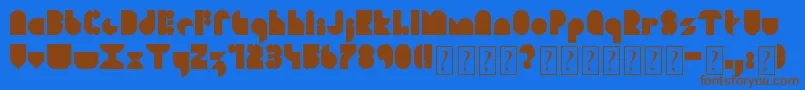 More about SoulFestival Font SoulFestival Font – Brown Fonts on Blue Background