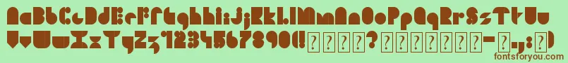 SoulFestival Font – Brown Fonts on Green Background