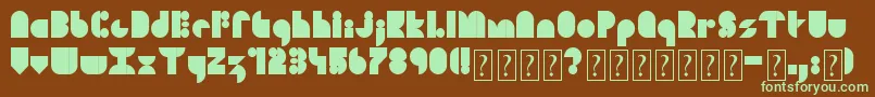 SoulFestival Font – Green Fonts on Brown Background