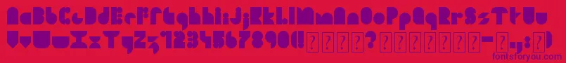 SoulFestival Font – Purple Fonts on Red Background