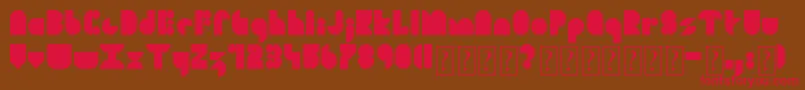 SoulFestival Font – Red Fonts on Brown Background