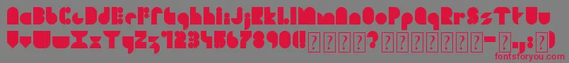 SoulFestival Font – Red Fonts on Gray Background