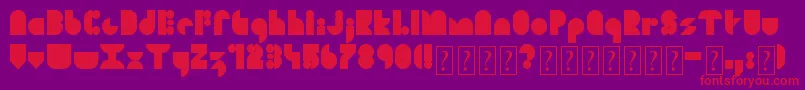 SoulFestival Font – Red Fonts on Purple Background