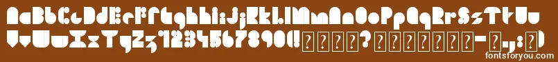 SoulFestival Font – White Fonts on Brown Background