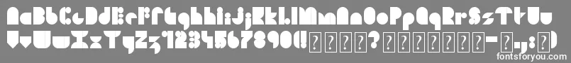 SoulFestival Font – White Fonts on Gray Background