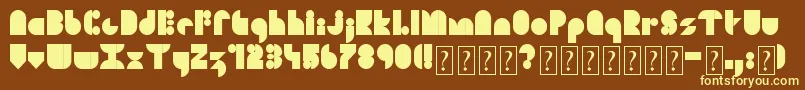 SoulFestival Font – Yellow Fonts on Brown Background