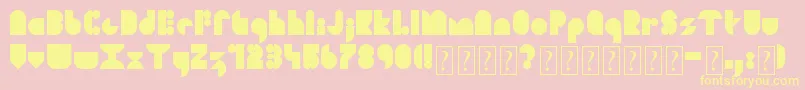 SoulFestival Font – Yellow Fonts on Pink Background