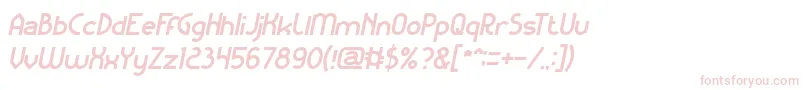 KangarooPunchItalic-Schriftart – Rosa Schriften