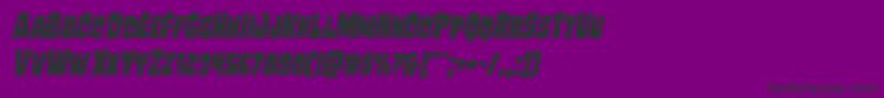 Mindlessbruteital Font – Black Fonts on Purple Background