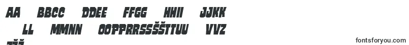 Шрифт Mindlessbruteital – латышские шрифты