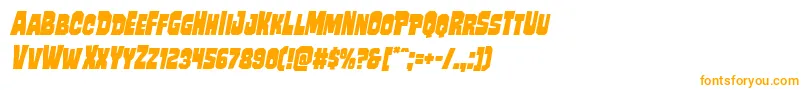 Mindlessbruteital Font – Orange Fonts on White Background