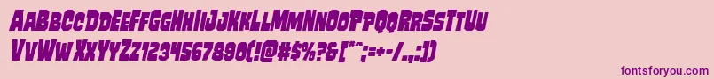 Mindlessbruteital Font – Purple Fonts on Pink Background