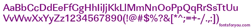 LinearstdMediumRegular Font – Purple Fonts on White Background