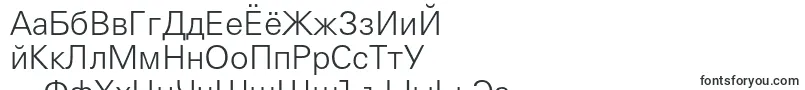 Universlightc-Schriftart – russische Schriften