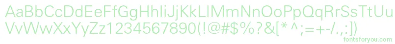 Universlightc-Schriftart – Grüne Schriften