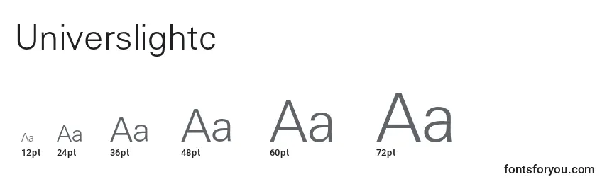 Universlightc Font Sizes